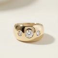 Calli Gypsy-Set Chunky Diamond Ring