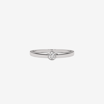 "Camilla" Single Bezel Diamond Ring - Goldie Paris Jewellery