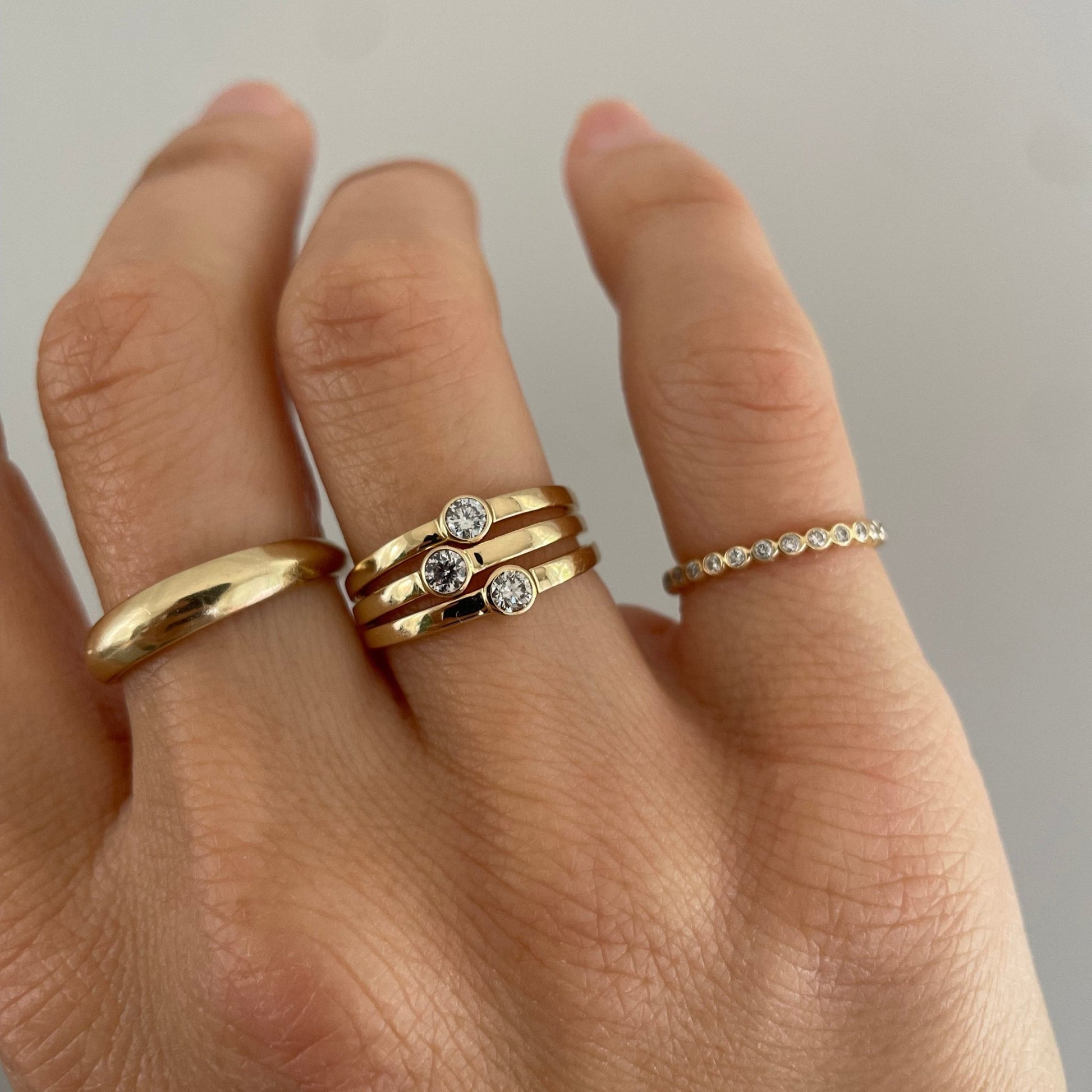 "Camilla" Single Bezel Diamond Ring - Goldie Paris Jewellery
