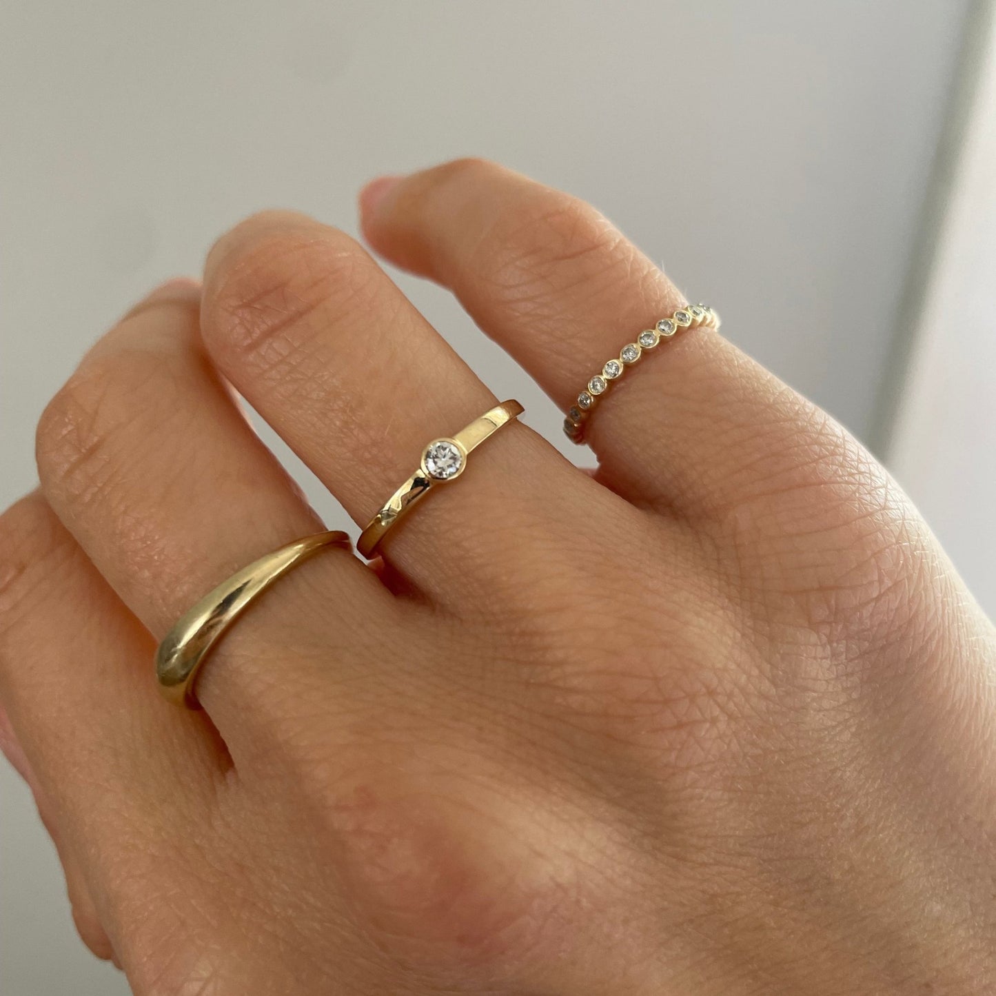 "Camilla" Single Bezel Diamond Ring - Goldie Paris Jewellery