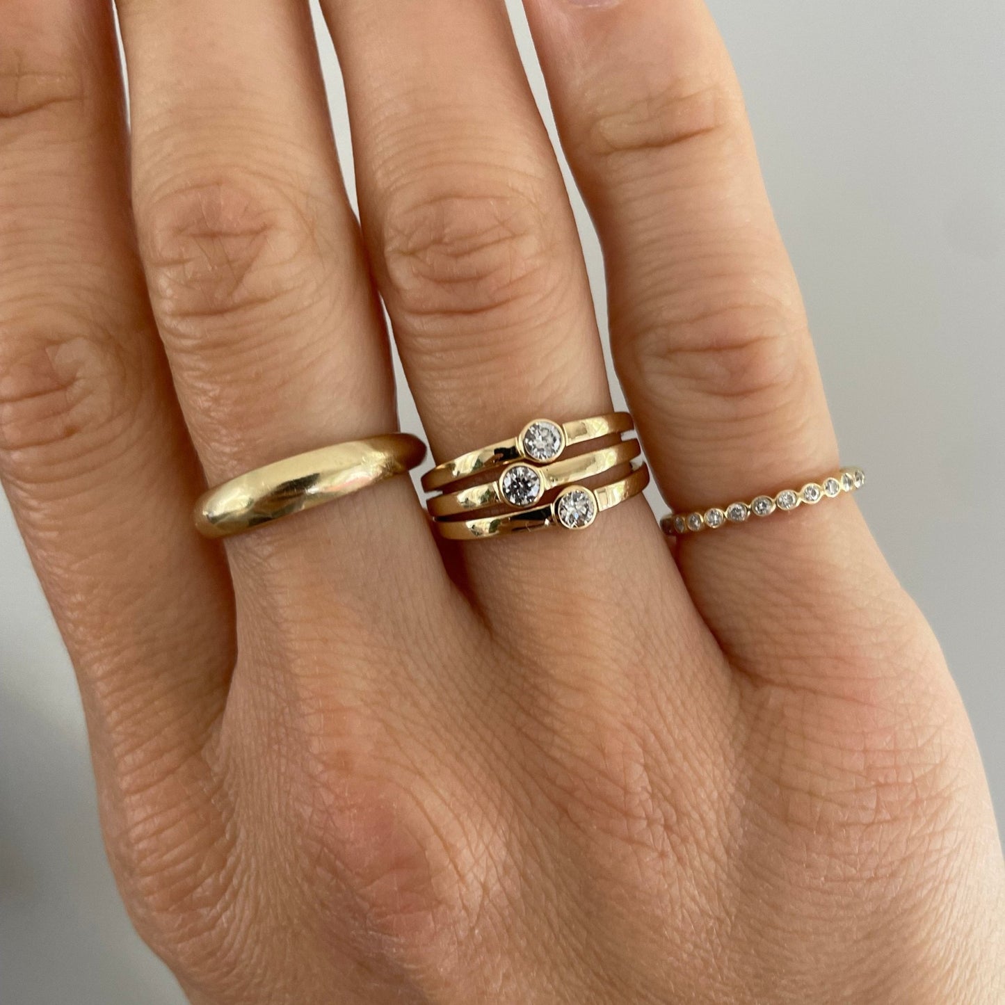 "Camilla" Single Bezel Diamond Ring - Goldie Paris Jewellery