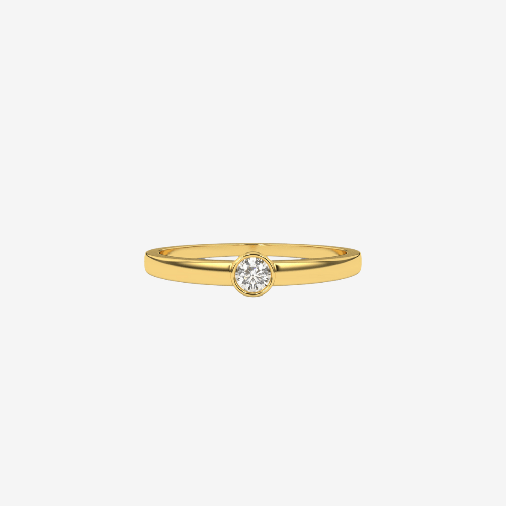 "Camilla" Single Bezel Diamond Ring - Goldie Paris Jewellery