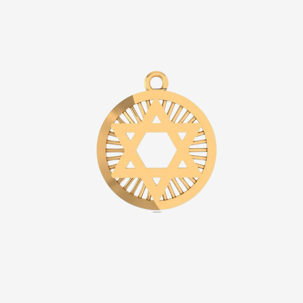 Carmel Star of David Medallion Pendant - Goldie Paris Jewellery