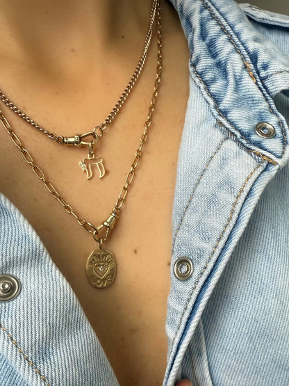 Chai Pendant - Evy - Goldie Paris Jewellery