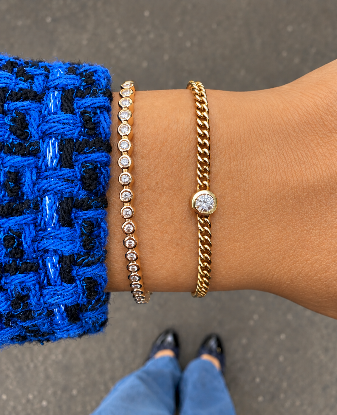 Chloe Bezel-set Diamonds Bangle