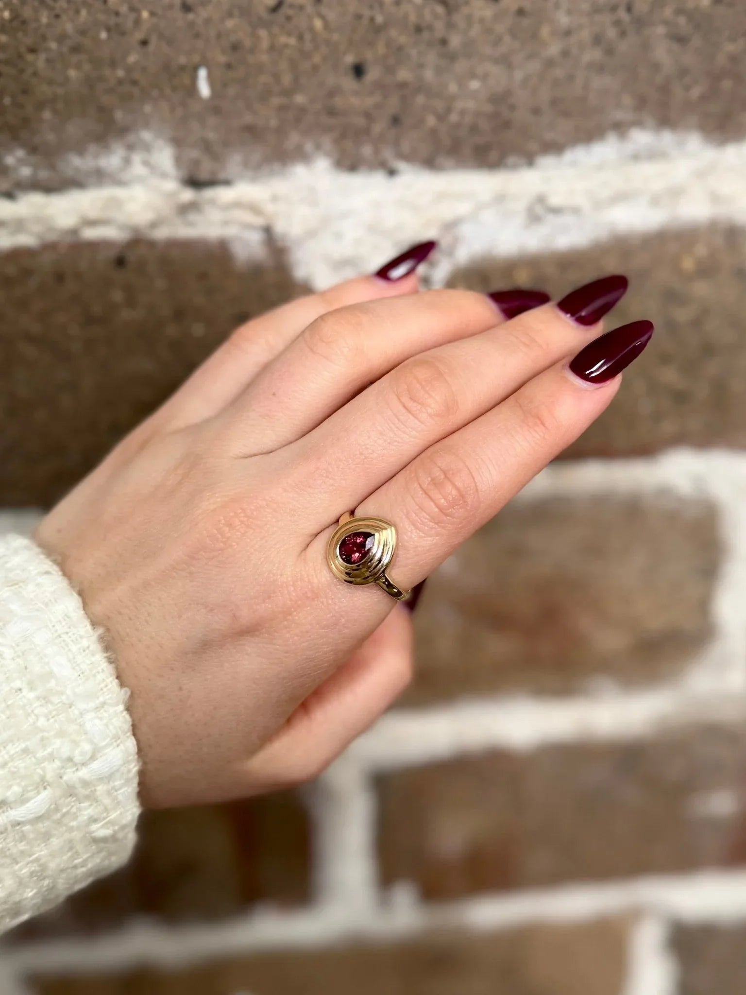 Esther Pink Tourmaline Ring - Goldie Paris Jewellery