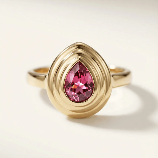 Esther Pink Tourmaline Ring - Goldie Paris Jewellery