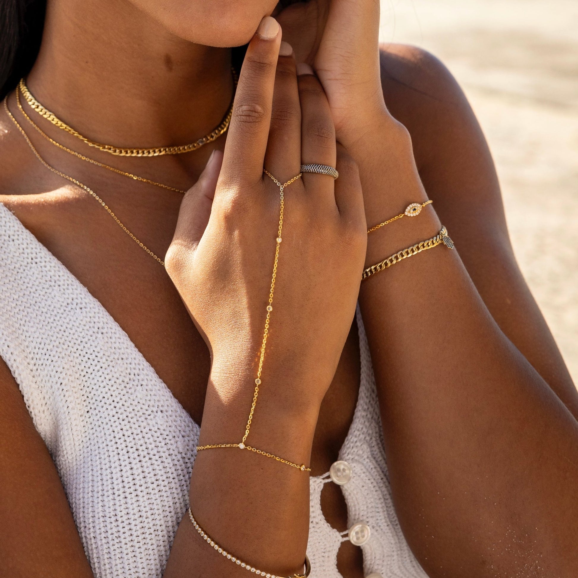 Evil Eye Diamonds Bracelet - Goldie Paris Jewellery