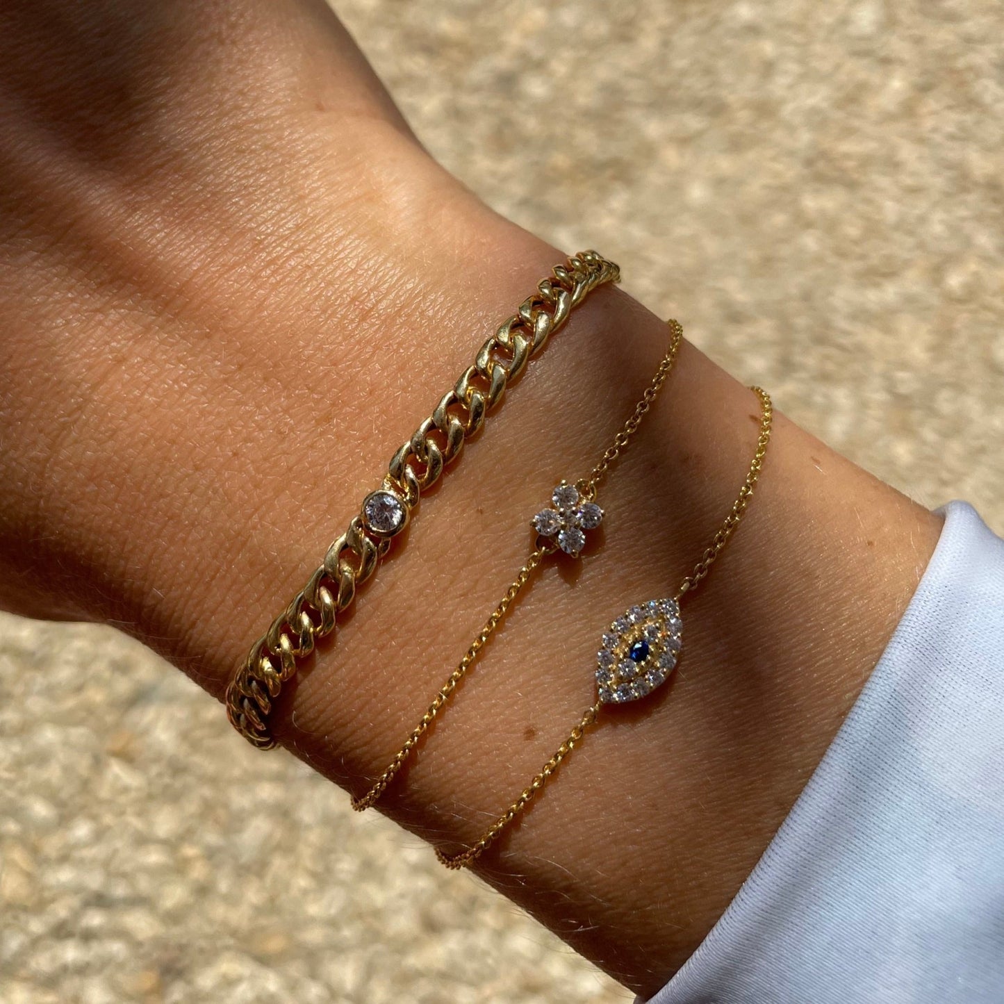 Evil Eye Diamonds Bracelet - Goldie Paris Jewellery