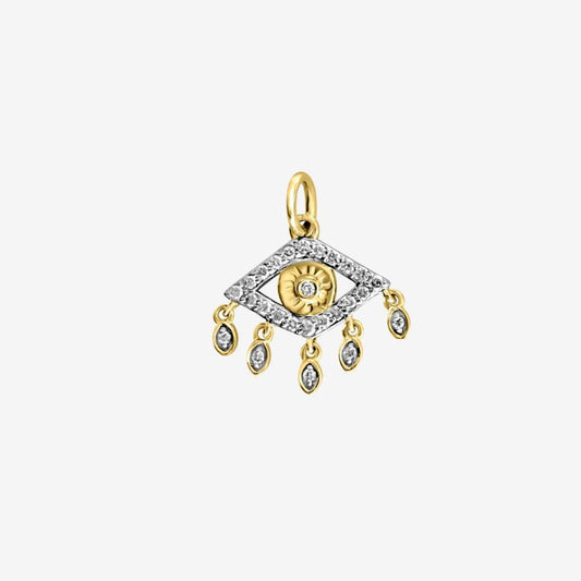 Evil Eye Floating Pendant - Goldie Paris Jewellery