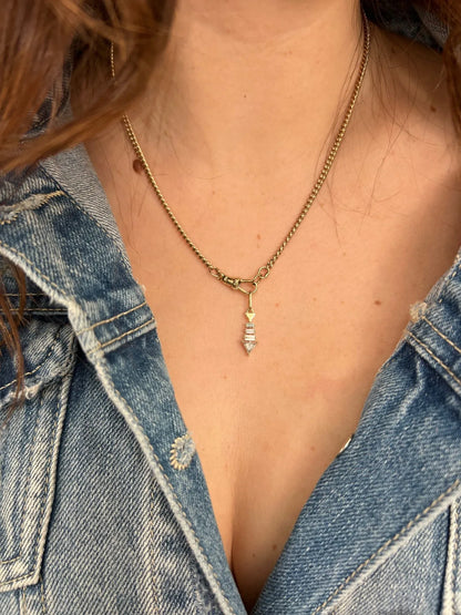 Hanna Fish Diamonds Pendant - Goldie Paris Jewellery