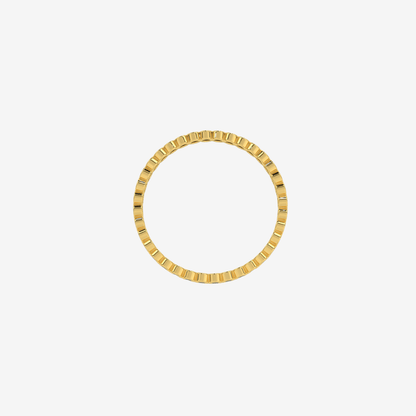 "Ilana" Stackable Bezel - Set Sapphires Eternity Band - Blue - Goldie Paris Jewellery