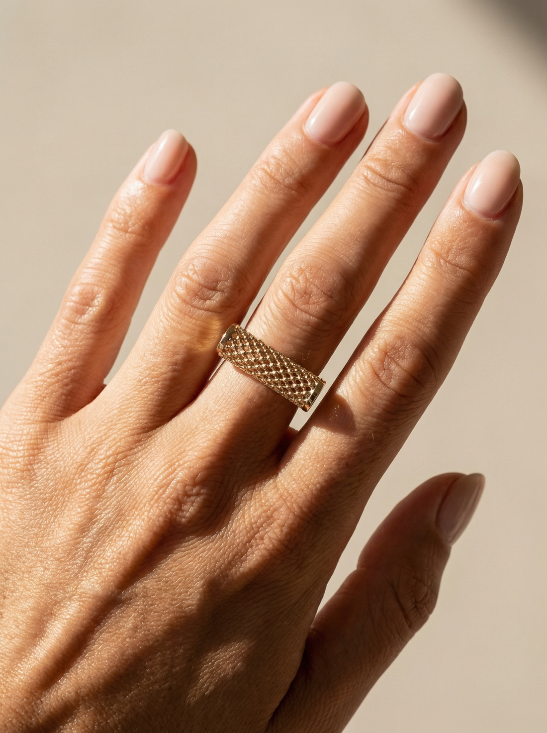 Satine Dome Lace Ring