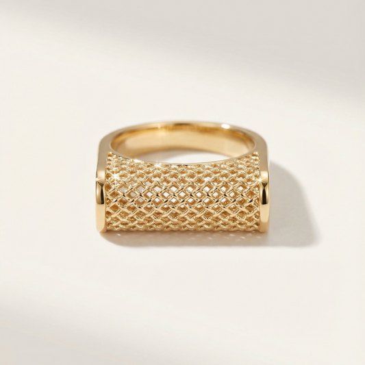 Satine Dome Lace Ring