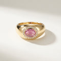 Tamara Rose Quartz Solid Gold Ring