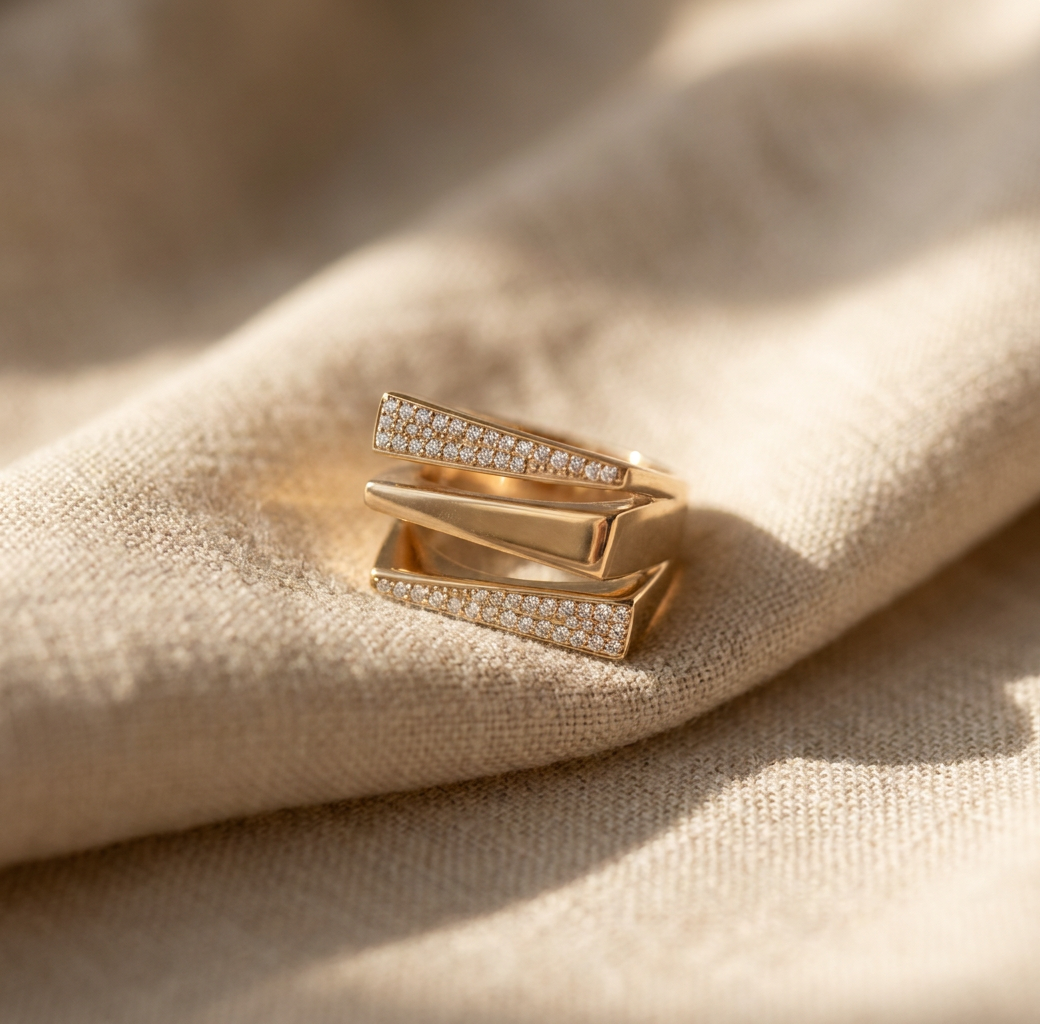 Angela Square Diamond Ring