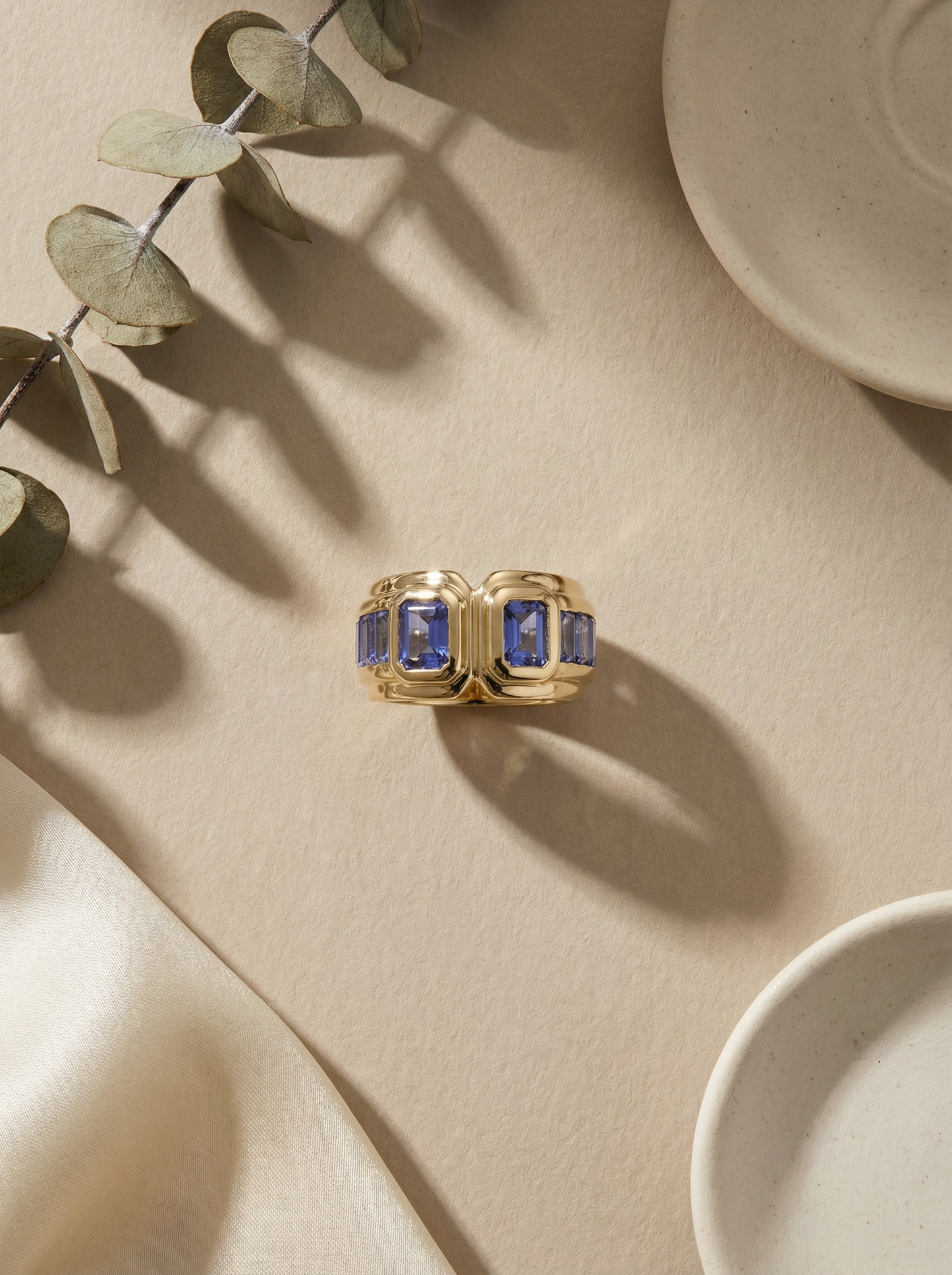 Keren Iolite Art Deco Ring