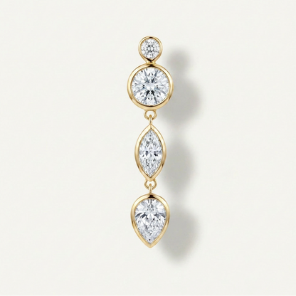Ava Diamond Drop Earring - Single