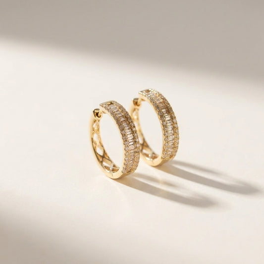 Lueur de Coogee - Diamonds Hoops