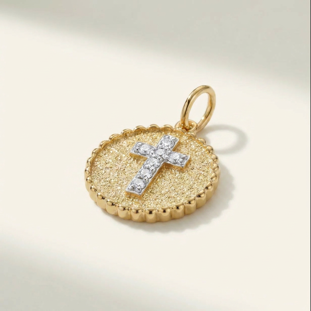 Cross Medallion - Yellow Gold