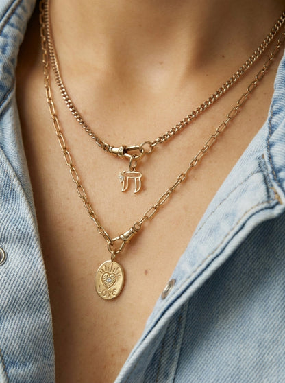 Chai Pendant - Evy • 10K Solid Yellow Gold - - Jewelry - Goldie Paris Jewelry - Everyday Faith Last Chance
