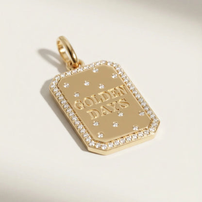 Golden Days Pendant Diamonds - Goldie Paris Jewellery