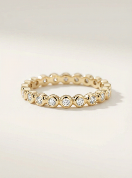 Ilana Stackable Bezel Diamond Eternity Band