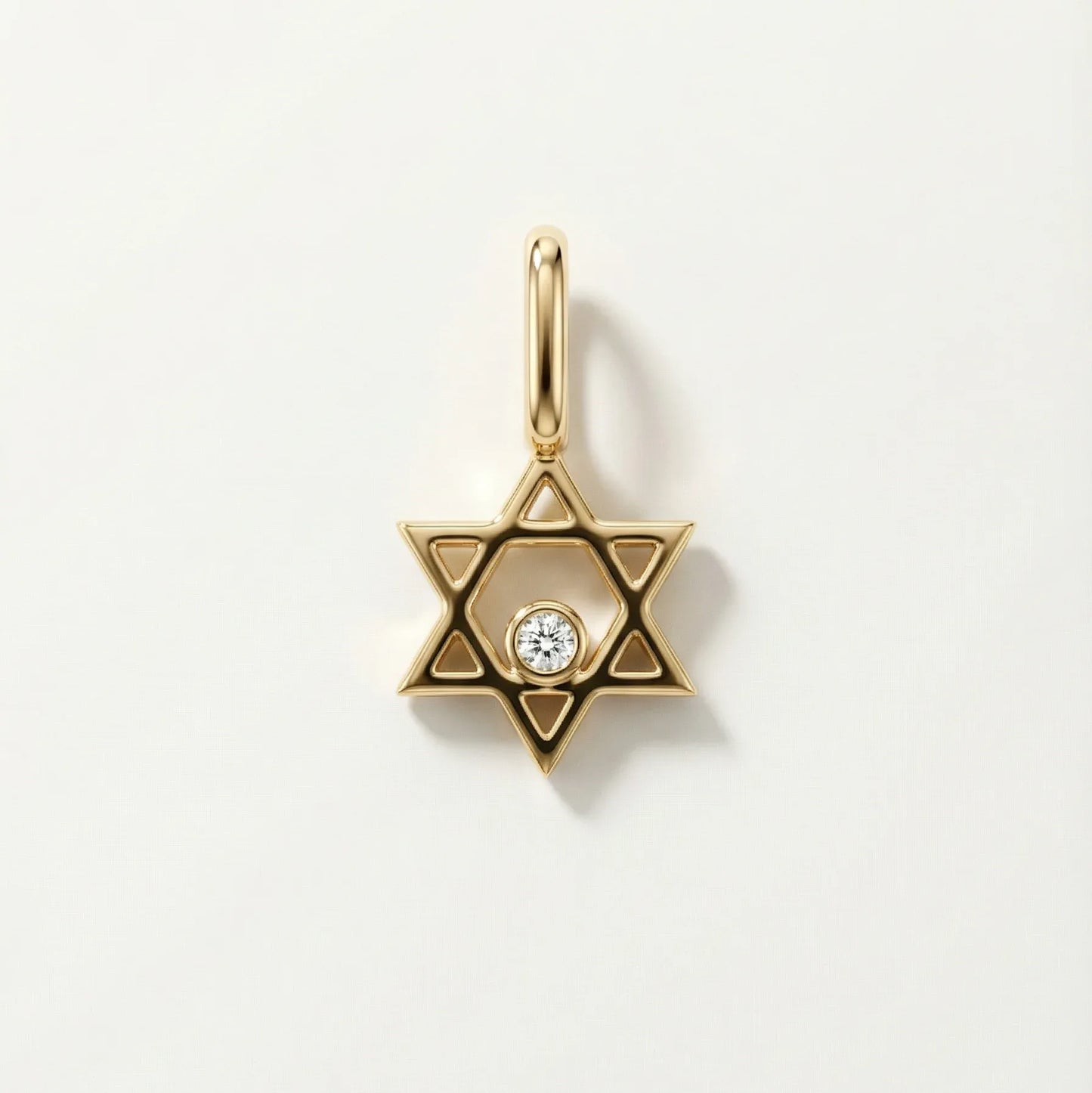 Mini Star of David with Diamond Pendant/Charm