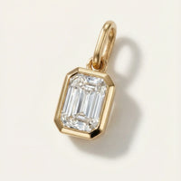 Radiant-cut Diamond Pendant