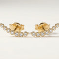 All Diamonds Ear Climber Stud Earring