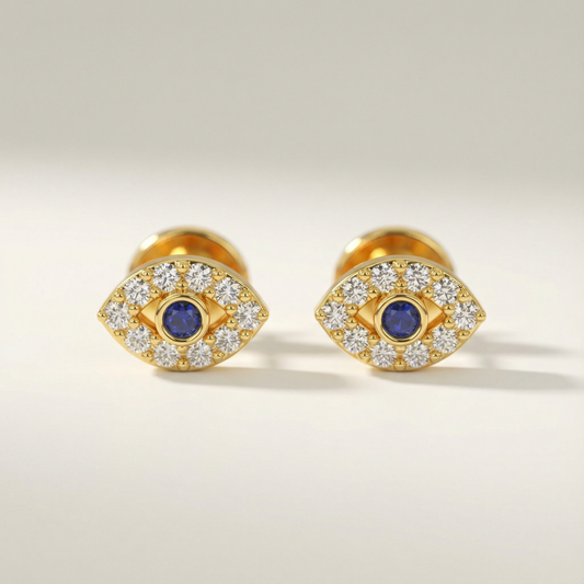 Mini Evil Eye Stud Earrings