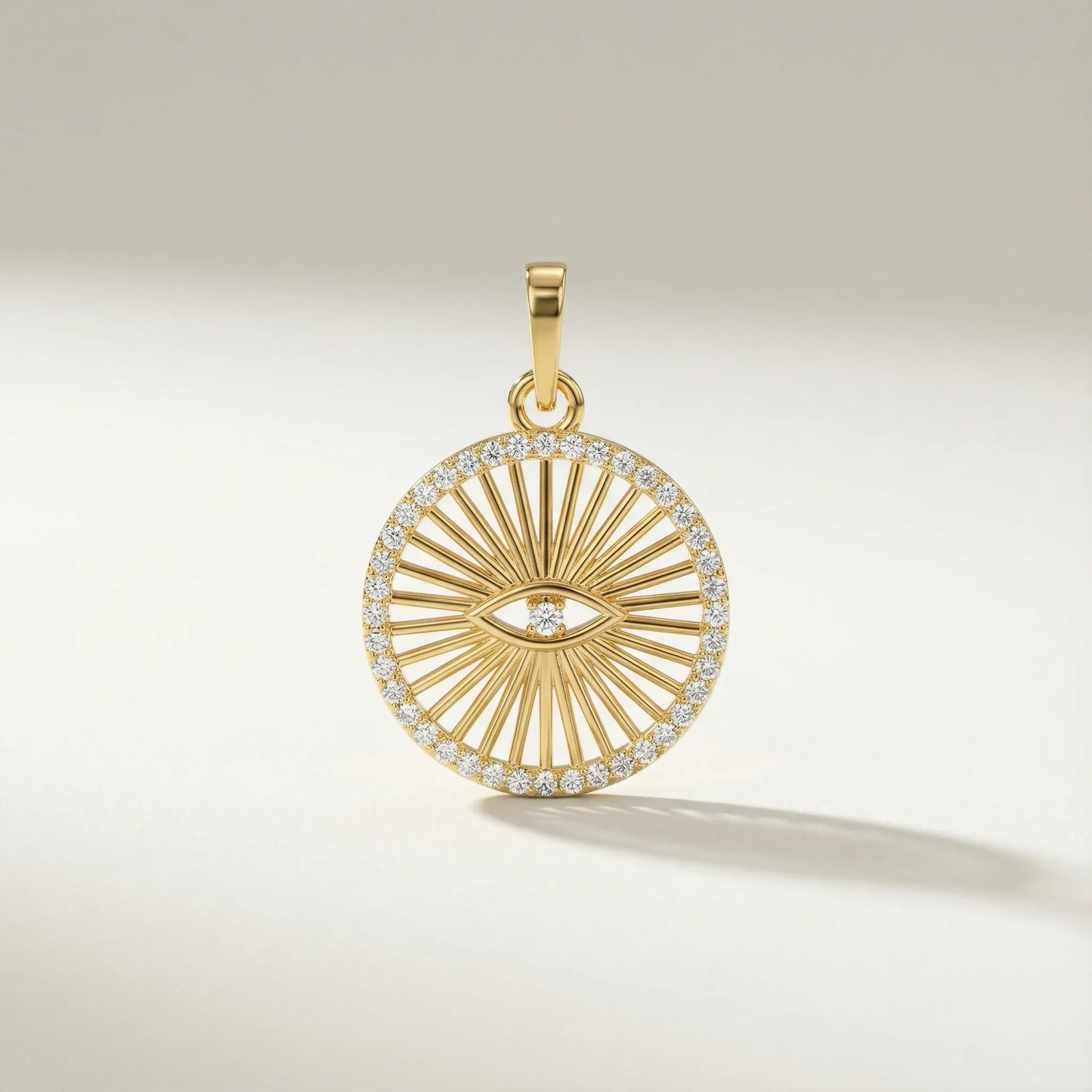 Evil Eye Medallion Pendant - Goldie Paris Jewellery