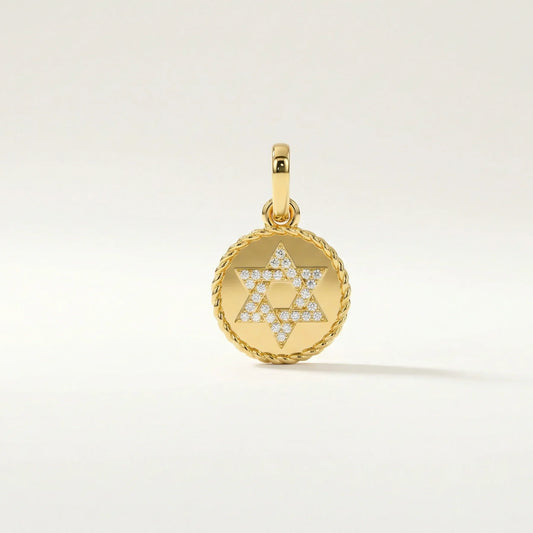 Reversible Star of David Pendant - Goldie Paris Jewellery