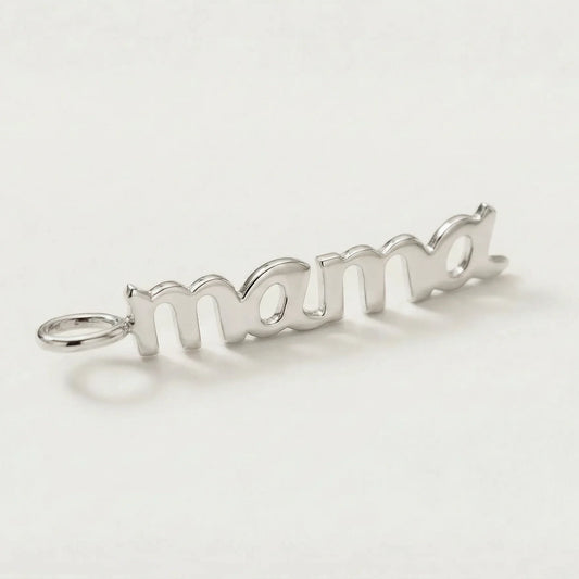 Mama Pendant Gold - 10k White gold - Jewelry - Goldie Paris Jewelry - Last Chance Moms Pendant