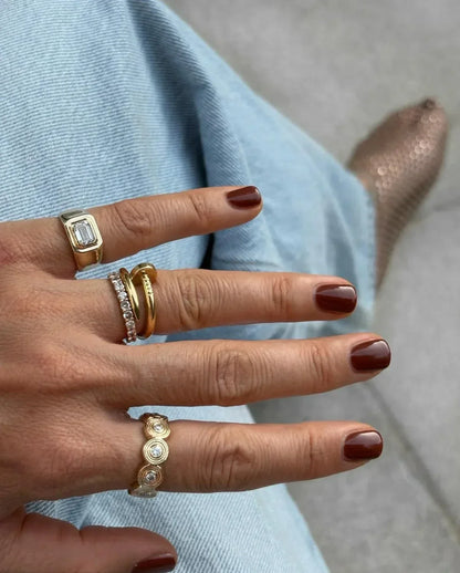 Jenna Diamond Ring - Emerald Cut - Goldie Paris Jewellery