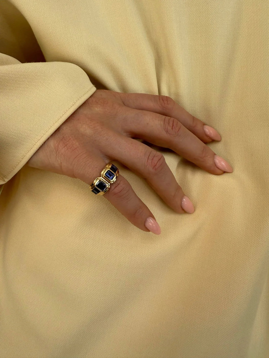 Keren Iolite Art Deco Ring