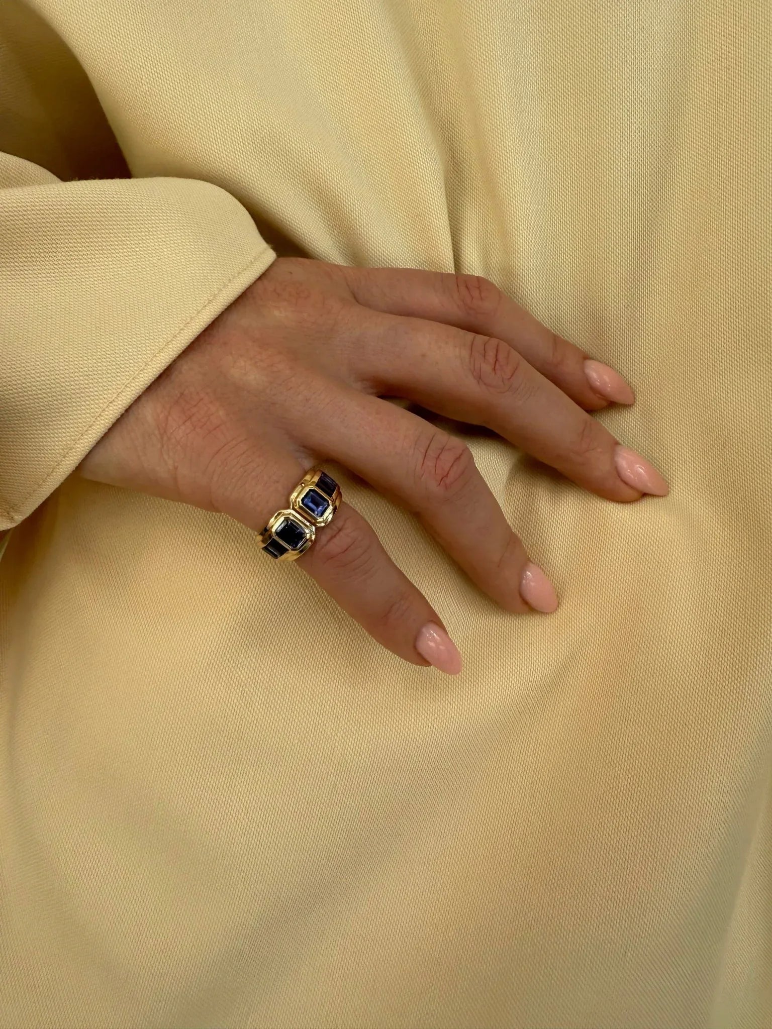 Keren Iolite Art Deco Ring - Goldie Paris Jewellery