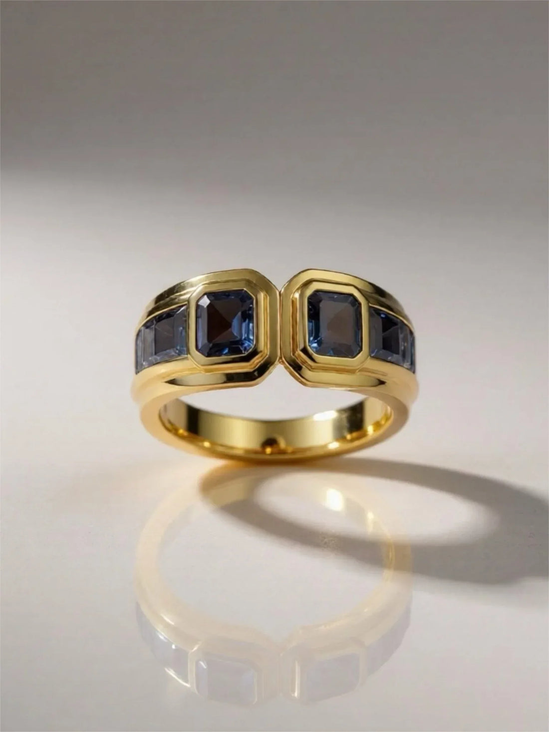 Keren Iolite Art Deco Ring