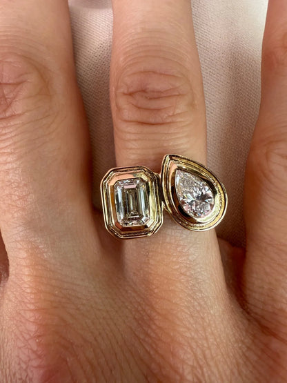 Liv Toi et Moi Diamond Ring - Goldie Paris Jewellery