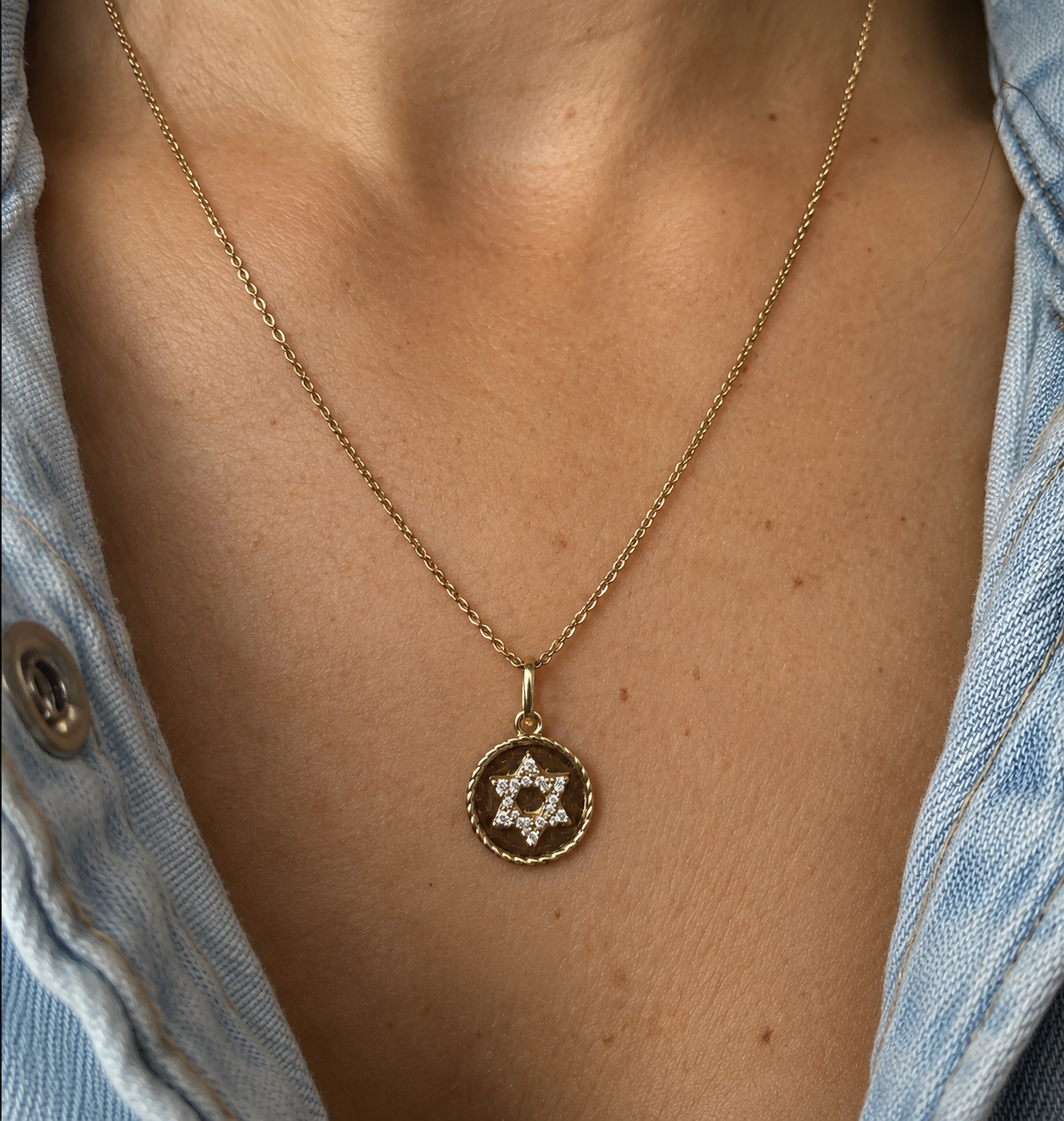 Reversible Star of David Pendant • 10K Solid Yellow Gold - - Jewelry - Goldie Paris Jewelry - Everyday Faith Last Chance