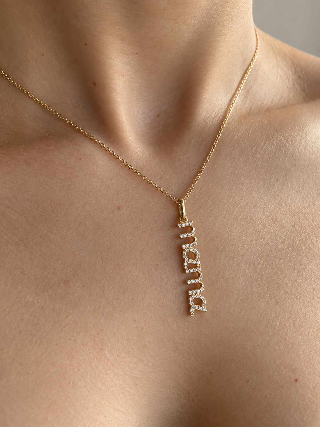 Diamond Mama Pendant •10K Solid Gold