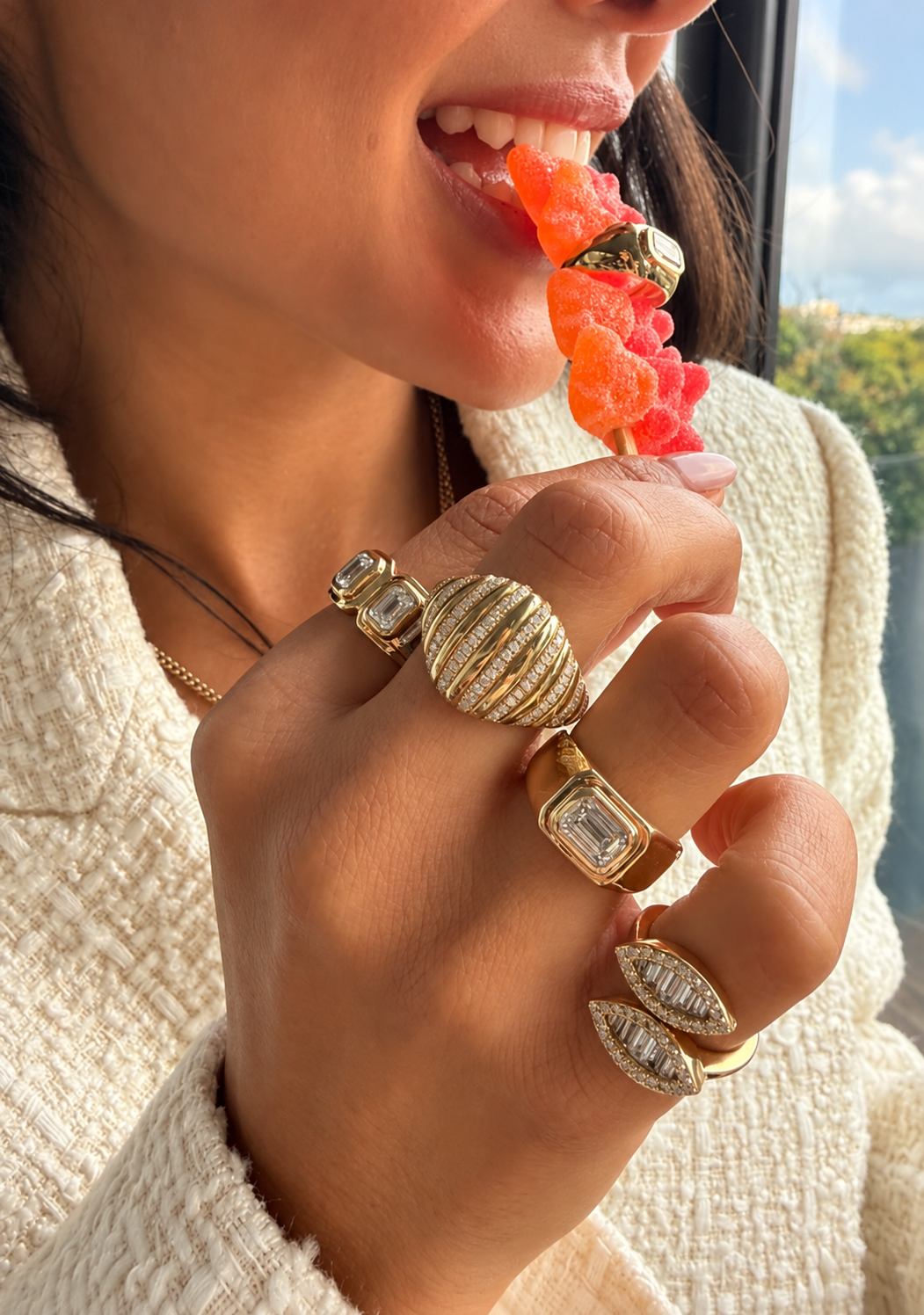 Jenna Diamond Ring - Emerald Cut