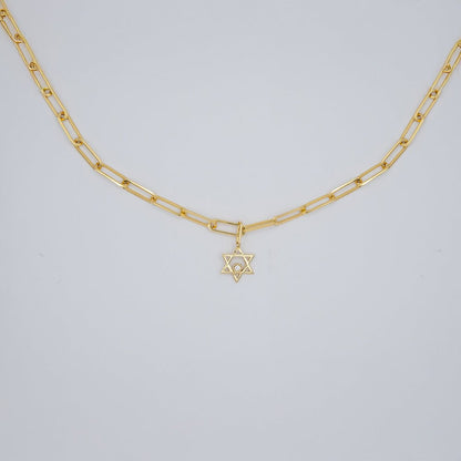 Mini Star of David with Diamond Pendant/Charm - Goldie Paris Jewellery