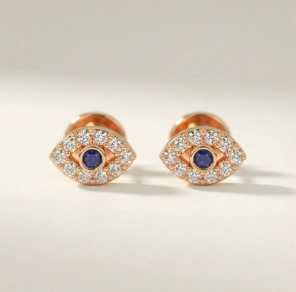 Mini Evil Eye Stud Earrings