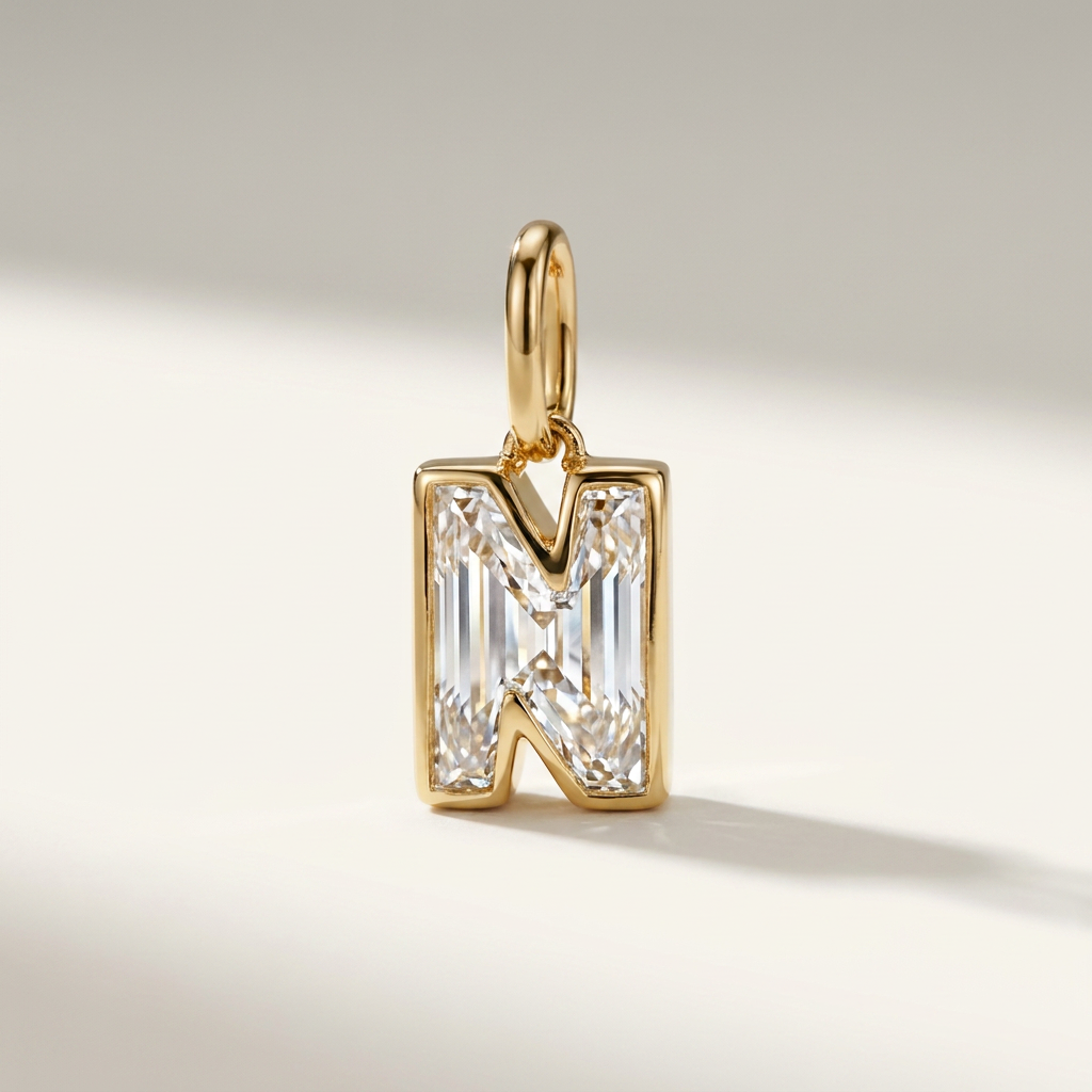 1.5ct Diamond Letter Pendant
