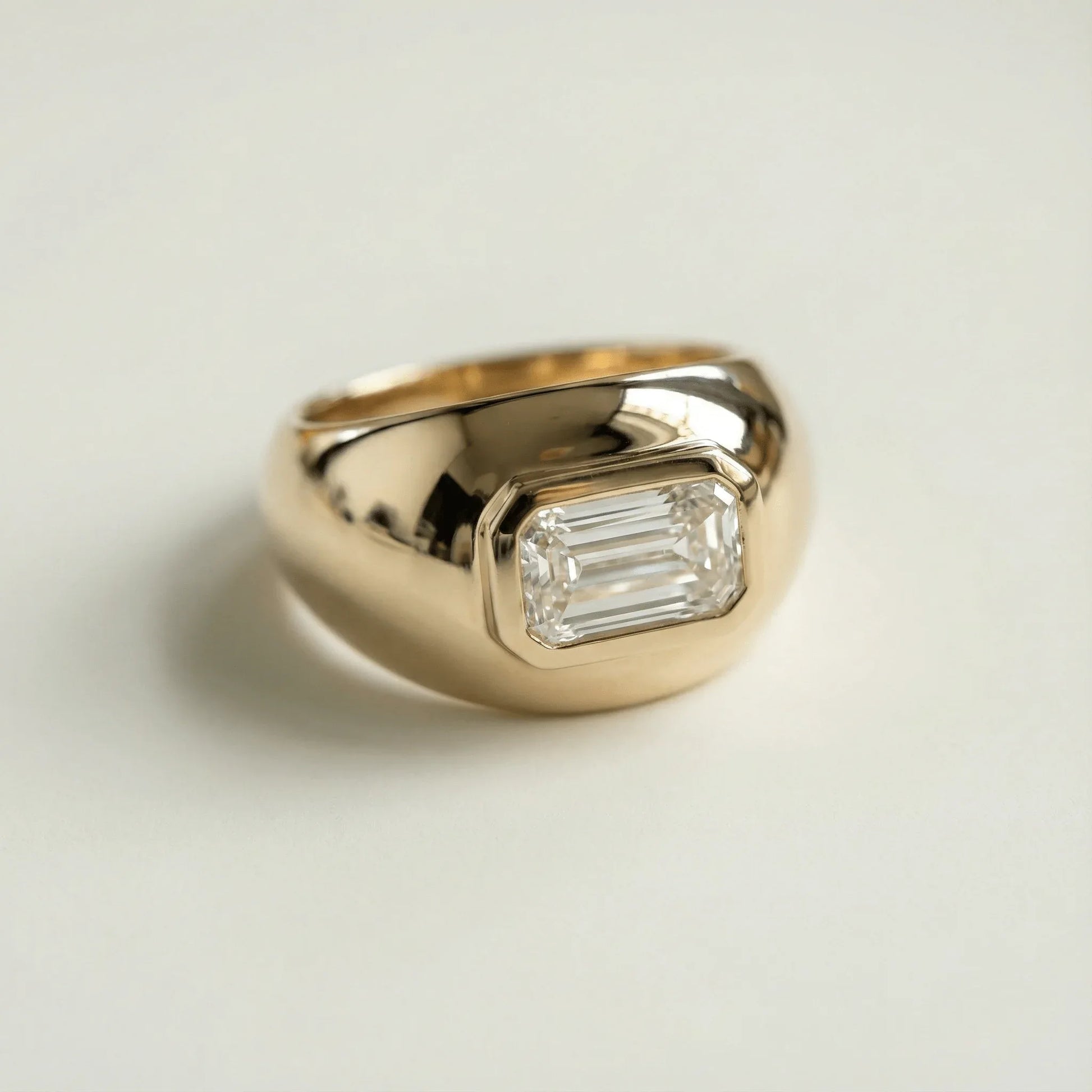 Naya Cloud Ring- Emerald cut Diamond - Goldie Paris Jewellery
