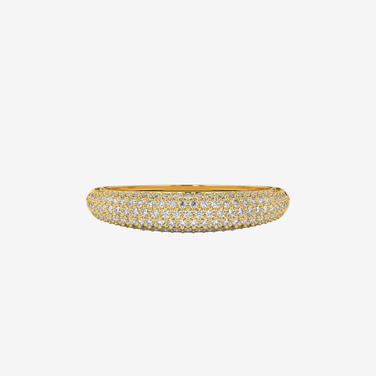 "Nilly" Dôme Pavé Diamond Ring - Goldie Paris Jewellery