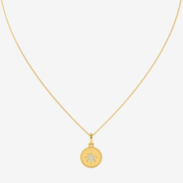 North Star Medallion Pendant - Goldie Paris Jewellery