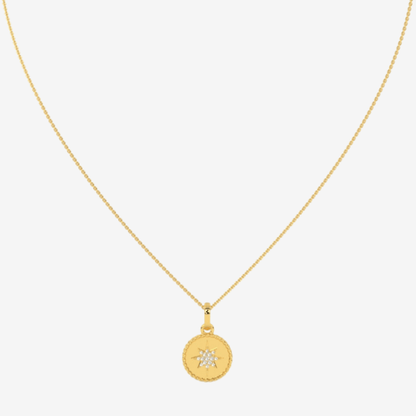North Star Medallion Pendant - Goldie Paris Jewellery