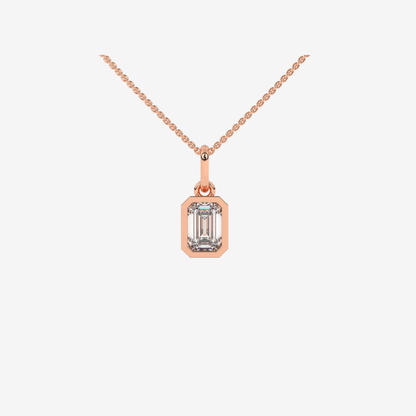 Radiant - cut Diamond Pendant - Goldie Paris Jewellery